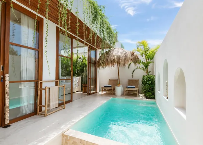Villa Coco 1br Private Pool In Pererenan With Skylight Bathtub